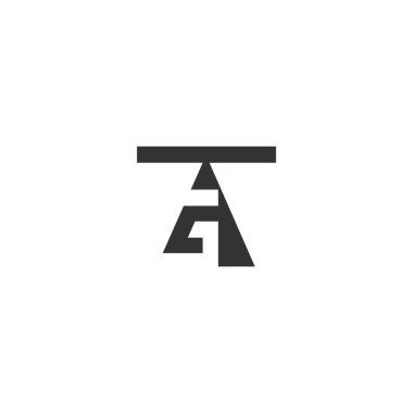 Alfabe Baş harfleri TG, GT, T ve G logosu