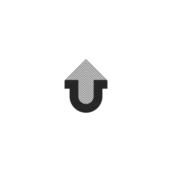 抽象的な初期モノグラム文字アルファベットのロゴデザイン — ストックベクタ