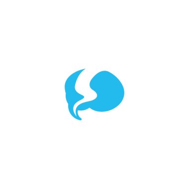 Teknik bağlantı tasarımlı beyin logosu tasarımı