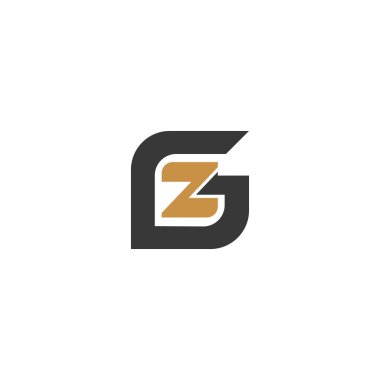 Alfabe Baş harfleri ZG, GZ, Z ve G logosu