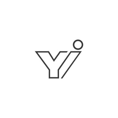YI, IY, Y AND I Abstract initial monogram letter alphabet logo design
