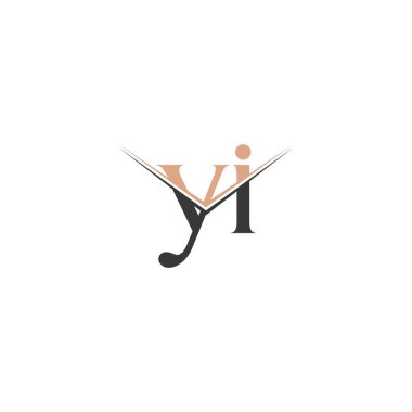 Alphabet Initials logo IY, YI, I and Y
