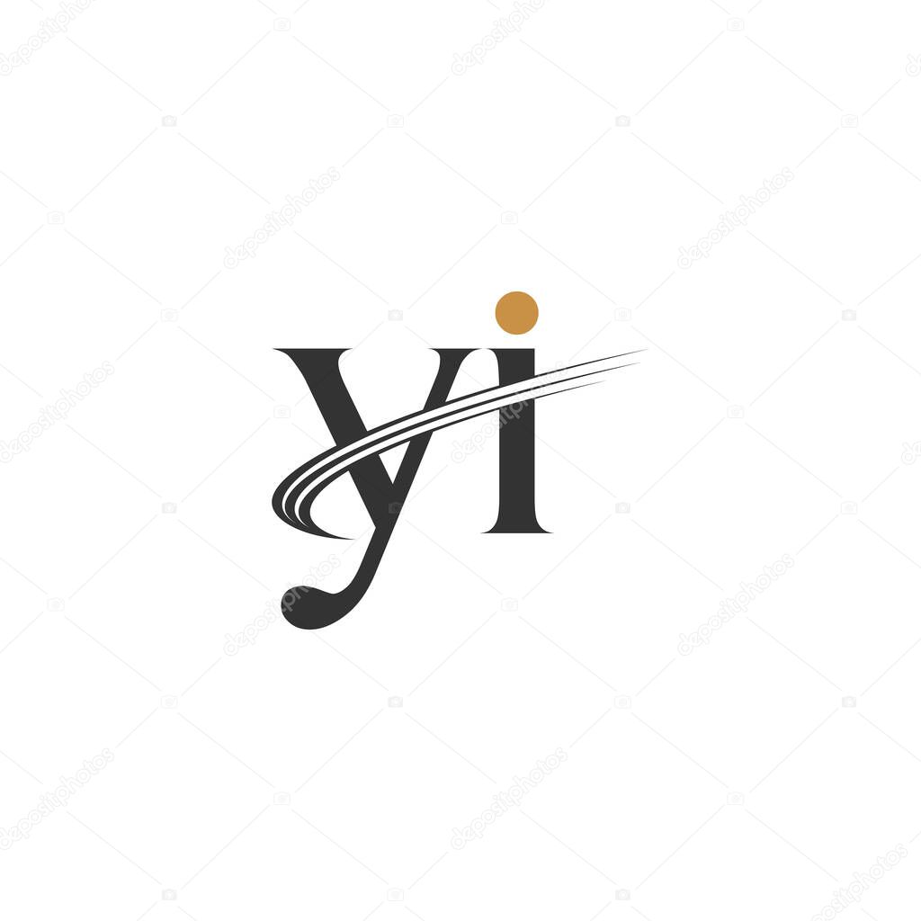 Alphabet Initials logo IY, YI, I and Y