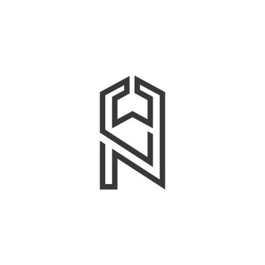 Alfabe harfleri NW, WN, N ve W baş harfleri.