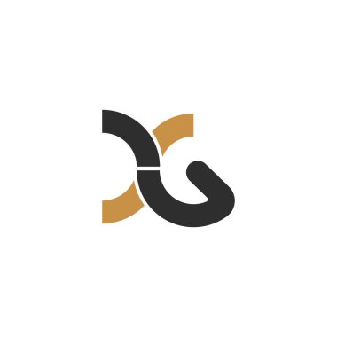 GX, XG, X ve G Soyut ilk harfli harf logosu tasarımı