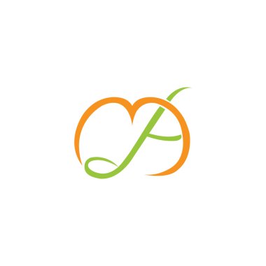 AM, MA, A ve M soyut ilk harfli alfabe logosu tasarımı