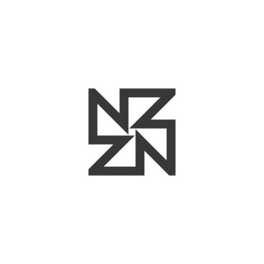 Alfabe harfleri Baş harfleri ZN, NZ, Z ve N logosu