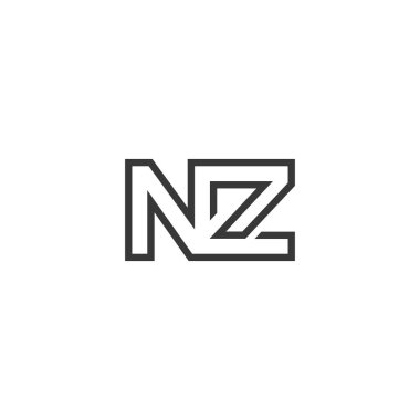 Alfabe harfleri Baş harfleri ZN, NZ, Z ve N logosu