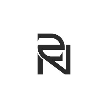 Alfabe Baş harfleri ZN, NZ, Z ve N logosu