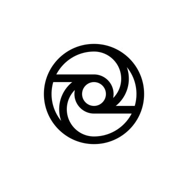 ZO, OZ, soyut ilk monogram harf logosu tasarımı