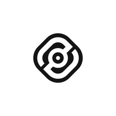 ZO, OZ, Z ve O Soyut ilk monogram harf alfabesi logosu tasarımı