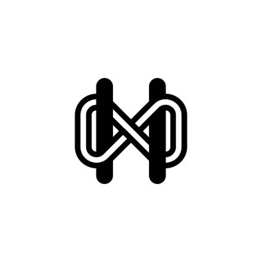 HX, XH, Abstract initial monogram letter alphabet logo design clipart
