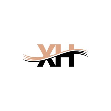 Alfabe Baş harfleri HX, XH, X ve H logosu
