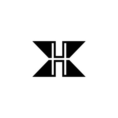 Alfabe Baş harfleri HX, XH, X ve H logosu