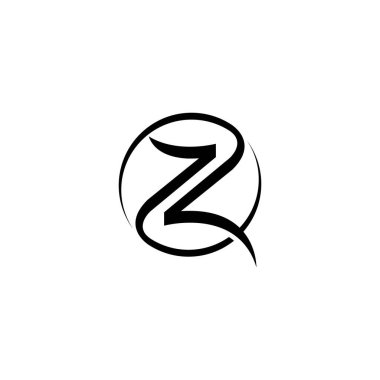Alfabe Baş harfleri QZ, ZQ, Z ve Q logosu
