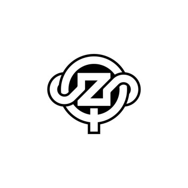 Alfabe Baş harfleri QZ, ZQ, Z ve Q logosu