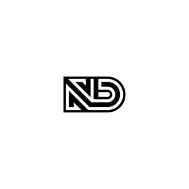 Versatile ND DN Monogram Logo for All Industries clipart