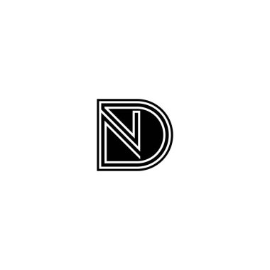 Versatile ND DN Monogram Logo for All Industries clipart