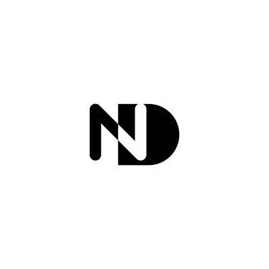 Profesyonel Kullanım için Modern ND veya DN Monogram Logosu