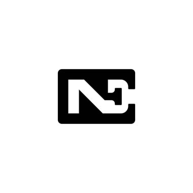 Markalaşma Çözümleri İçin Alfabe Monogramı EN NE Harf Logosu