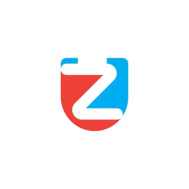 ZU ve ZU Harflerinin Profesyonel Baş Monogramı