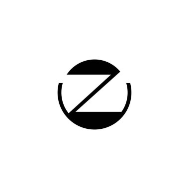 Modern Şirketler için Eşsiz ZU Monogram Alfabe Logosu
