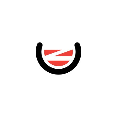 Modern Tasarımlı Soyut ZU ZU Letter logosu