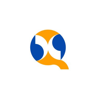 Profesyonel Kullanım için Modern QX veya XQ Monogram Logosu