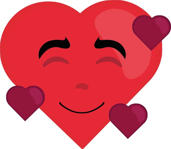 Векторна Ілюстрація Персонажа Мультиплікаційного Серця Любові — стоковий вектор