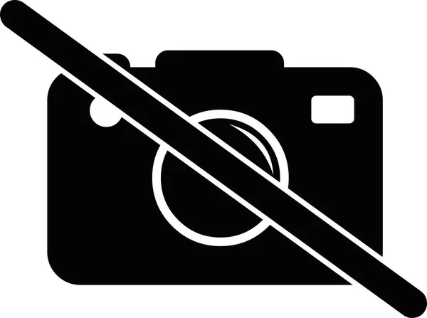 Векторна Ілюстрація Піктограми Камери Вимкнено Або Заблоковано — стоковий вектор