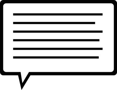 vektör metin ikonu illüstrasyonu