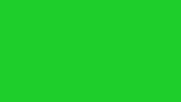 Анімація Піктограм Вітру Або Вентиляції Фоні Зеленого Хромованого Ключа — стокове відео