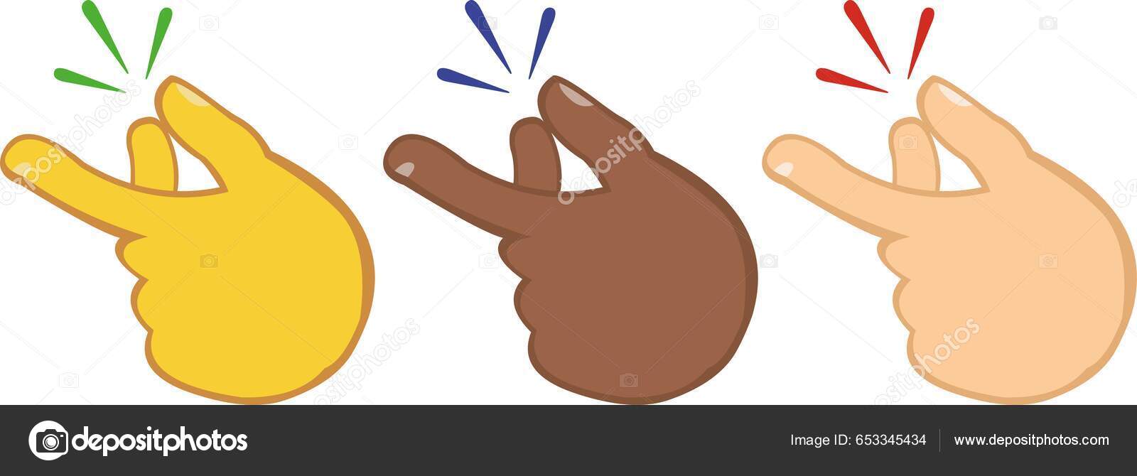 Vector Ilustración Mano Diferentes Colores Chasquido Dedos Vector de stock  #653345434 de ©collsebastian@hotmail.com, image size:1600x670