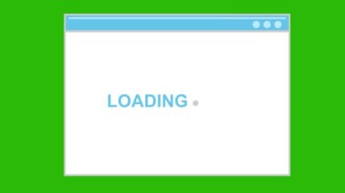 video canlandırma simgesi web sayfası yükleme arayüzü, yeşil tuş renk arkaplanı