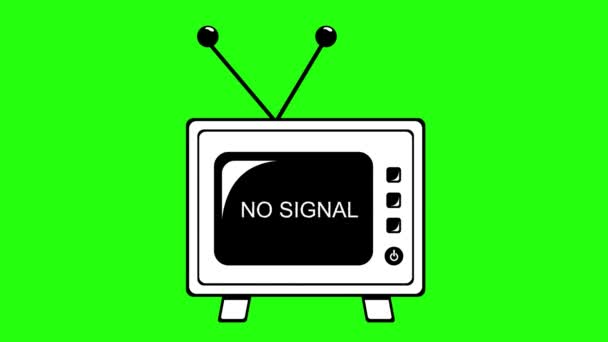 Video Ritning Animation Ikon Med Signal Text Ritad Svart Och — Stockvideo