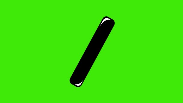 Symbol Procenta Animace Videa Nebo Znak Procenta Zeleném Pozadí Klíčem — Stock video