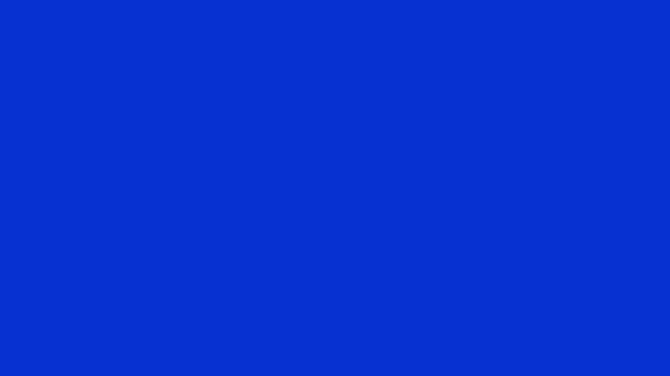 ビデオアニメーション 黒と白のアイコンWifi信号 青のクロマキーの背景に — ストック動画