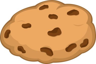 Vektör illüstrasyon çerez çipi