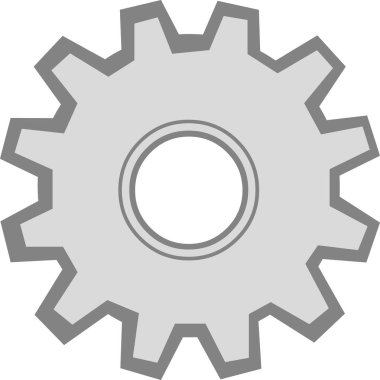 vektör illüstrasyon dişli karikatür nesnesi, mühendislik ve endüstri kavramı