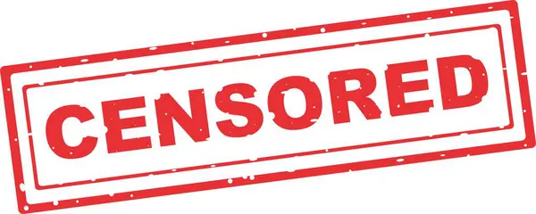 vektör illüstrasyon kırmızı simgesi sansürlenmiş metin filigranı damgası