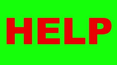 video animasyonu yeşil renkli anahtar arkaplanındaki kırmızı metne yardım eder