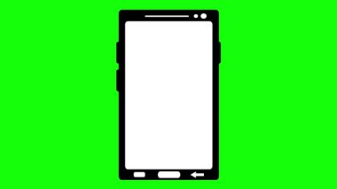 yeşil renkli anahtar arkaplan üzerinde kablosuz sinyal etkinleştirilmiş ve pasifleştirilmiş siyah beyaz simge cep telefonu