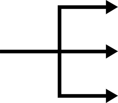 vektör illüstrasyon siyah ok sembolü