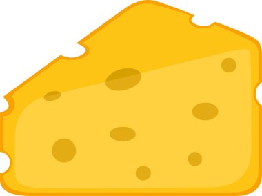vektör illüstrasyon peynir parçası