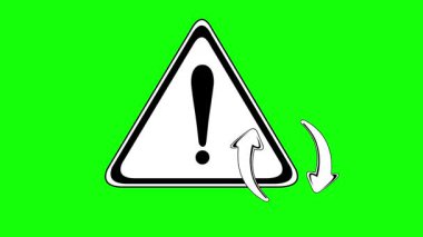 Yeşil krom anahtar arkaplan üzerinde bekleyen güncelleme kavramının siyah ve beyaz video animasyonu