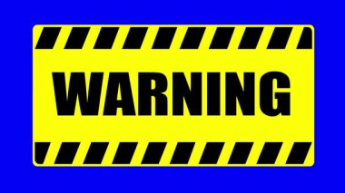 mavi renkli anahtar arkaplan üzerinde video animasyon simgesi poster uyarı kavramı