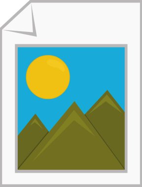 Vektör illüstrasyon simgesi bilgisayar jpg resim dosyası