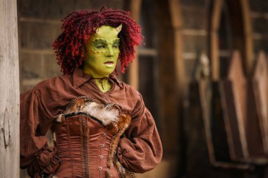 Female ogre cosplay costume at Kryal Castle, Ballarat Australia