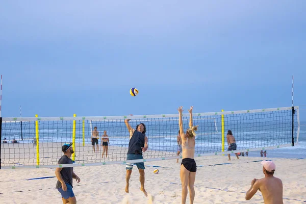 Surfere Paradise Qld Australien Marts 2023 Beach Volleyball Konkurrence Sandet - Stock-foto