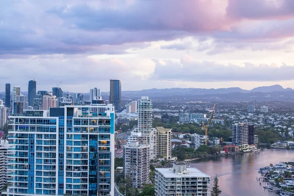 stock image Surfers Paradise QLD Australia: 3 March 2023 - Gold Coast city skyline faceing south towards Broadbeach